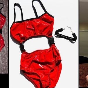 Rave with migente hot chili alarma bodysuit